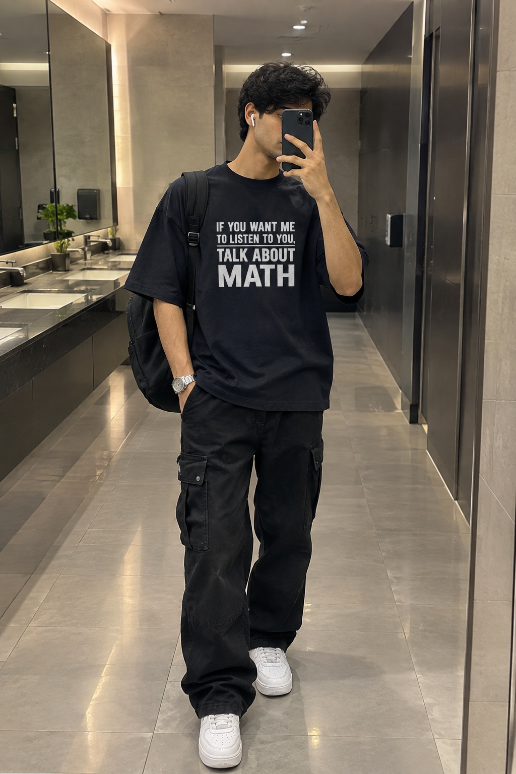 Math Lovers Oversized Tee