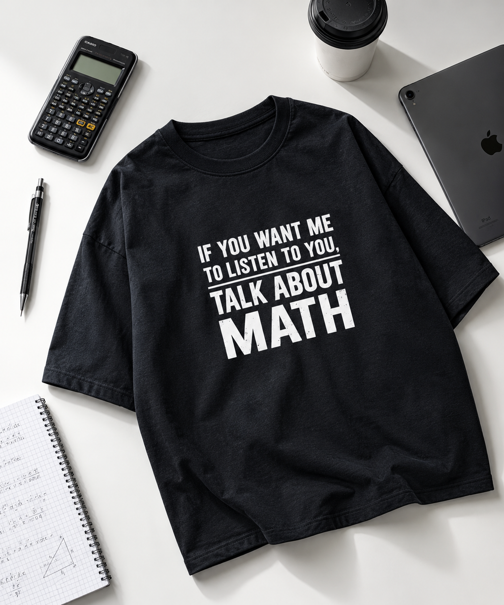 Math Lovers Oversized Tee