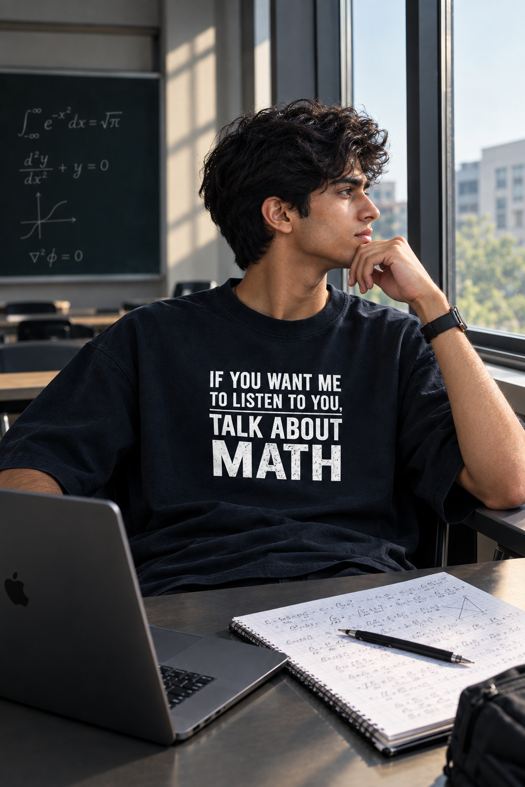 Math Lovers Oversized Tee